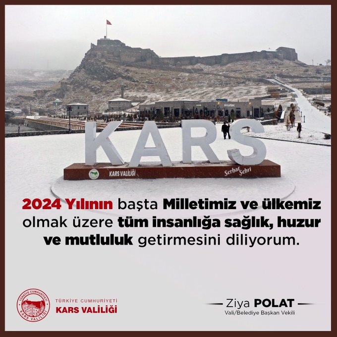 Vali/Belediye Başkan Vekilimiz Sayın Ziya Polat'ın Yeni Yıl Mesajı